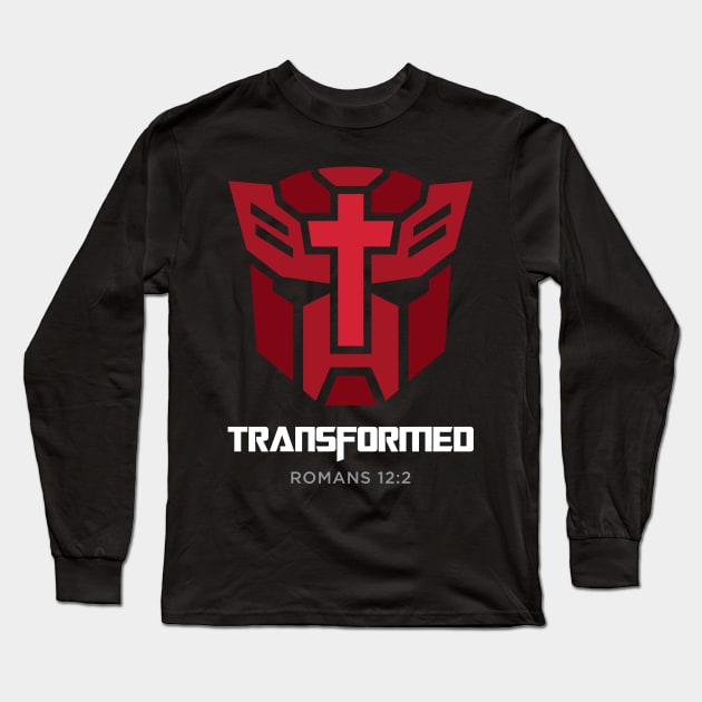 Transformed romans 12:2 christian Long Sleeve T-Shirt by societee28